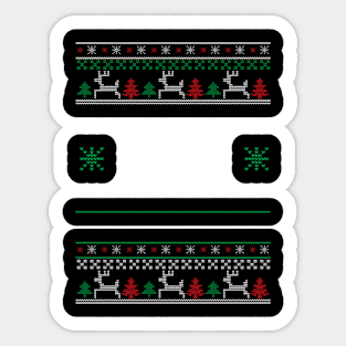 ugly sweater Sticker